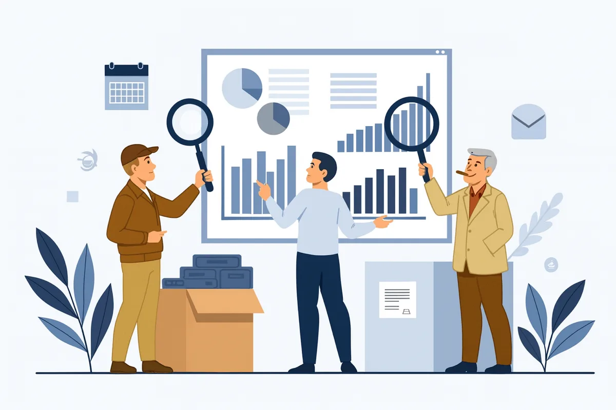 Illustration: analysing the current situation and designing the solution
